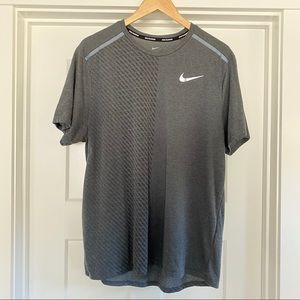 Charcoal Nike Running mesh workout tee